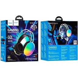Ігрові навушники Hoco W109 Plus usb 7.1 RGB - мініатюра 9