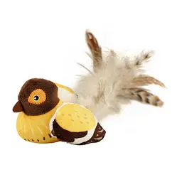 Іграшка для котів Barksi Sound Toy Пташка з Датчиком Торкання та Звуковим Чіпом 17 см