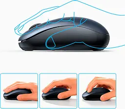 Миша Ugreen MU105 Portable Deep Blue (90550) [99298] - мініатюра 3