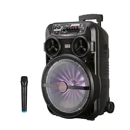 Колонка Big LT-5312 bluetooth + мікрофон (380х305х532) BT USB/MP3/FM/BT/TWS black - мініатюра 3