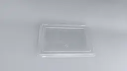 Кришка PET 150×100 мм прозора для крафтового контейнера одноразова прямокутна кришка для упаковки їжі - мініатюра 3