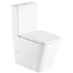 Унітаз-компакт Mixxus Premium Quadro-0401-T1 610x365x825 мм, система змиву Tornado 1.0 MP6588, Білий