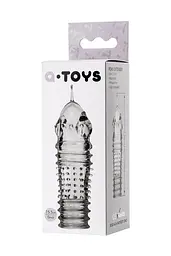 Насадка на пеніс A-Toys, 15,3 см (прозорий) - мініатюра 3