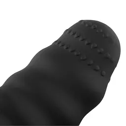 Віброяйце Teazers Ribbed Vibrating Egg, 8 см (чорний) - мініатюра 5