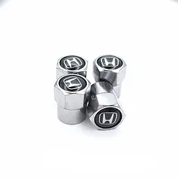 Ковпак вентиля колеса Honda Хонда 4 шт Тюнінг Сірі - мініатюра 3