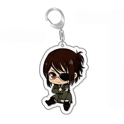 Брелок акриловий Атака титанів Ханджі Зое Attack on Titan Hange Zoë 5 см