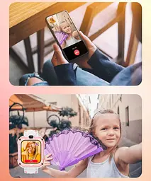 Дитячий годинник телефон Lemfo R8 на Android з 16GB пам'яті, дзвінками від сім карти, GPS, камерою, WhatsApp, TikTok, Google та функцією прослуховування Помаранчевий - мініатюра 8