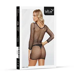 Міні-сукня SoftLine 3028, One Size (чорний) - мініатюра 4