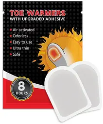 Хімічна грілка для ніг, до 8 годин, 2 шт., Toe Warmer / Грілка для пальців ніг - мініатюра 2