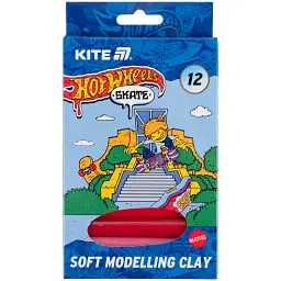 Пластилін восковий Kite Garfield 12 кольорів 200 г (HW25-086-2)