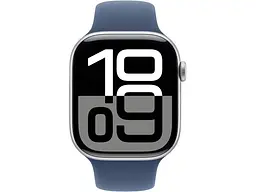 Смарт-годинник Apple Watch Series 10 GPS 46mm Silver Alu. Case w. Denim Sport Band - S/M (MWWL3) - мініатюра 2