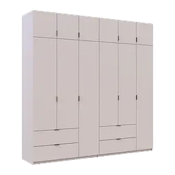 Розпашна Шафа для одягу Doros Лукас Кашемір 3+3 ДСП 240х50х240 (42005108) - мініатюра 6