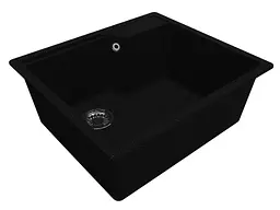 Кухонна мийка Miraggio LISA black (0002249) Граніт, Під стільницю/Врізна, Чорний - мініатюра 3
