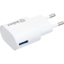 Зарядний пристрій INKAX CD-08 Travel charger + iPhone4 cable 1USB 1A White - мініатюра 2
