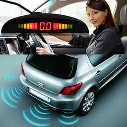 Парктронік автомобільний Passistant на 4 датчики + LCD монітор Чорні датчики - мініатюра 5