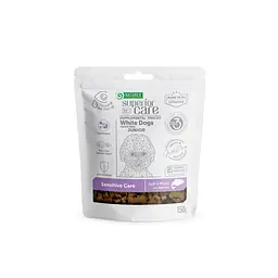 Беззернові ласощі для юніорів усіх порід Nature's Protection SC White Dogs Sensitive Care з лососем, 150г
