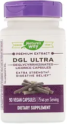 Гліціррізінат солодки Nature's Way DGL Ultra 75 мг 90 капс