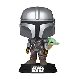Ігрова фігурка Funko POP! серії Мандалорець - Мандалорець з Ґроґу на спині (90443) - мініатюра 2