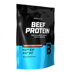 Протеїн Beef Protein BioTech 500 г Смак Шоколадний кокос, Strawberry