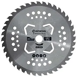 Диск для тримера та мотокоси Intertool 255мм x 40Т переможний підрізний 4