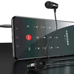 Провідні вакуумні навушники Usams EP-42 US-SJ475 3.5mm In-ear Earphone 1.2m black - мініатюра 5