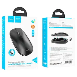 Миша бездротова Hoco GM15 Art Bluetooth + 2.4G Чорний - мініатюра 6