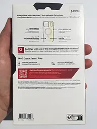 Чохол протиударний для iPhone 17 ZAGG Gear4 Crystal Palace MagSafe Clear Case Прозорий - мініатюра 3