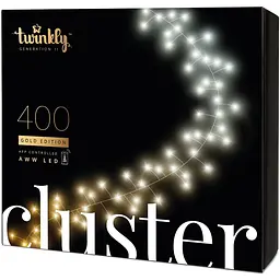 Светодиодная гирлянда Twinkly Smart LED Cluster AWW 400 черная (TWC400GOP-BEU)