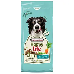 Сухий корм для собак усіх порід Happy Life Adult with Salmon Хеппі Лайф Лосось 12.5 кг