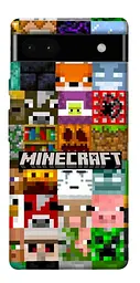 Чохол Demsky Minecraft collage для Google Pixel 6a