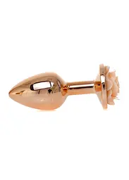 Анальна пробка B - Series HeavyFun Plug-Jewellery Red Gold, 7 см (персиковий) - мініатюра 3