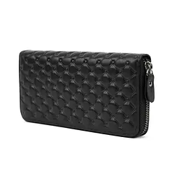 Клатч шкіряний плетений Tiding Bag M39-9001-2A чорний - мініатюра 3