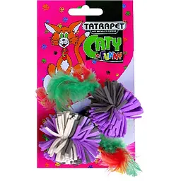 Іграшка для котів Tatrapet Cat toy Plush Balls 4 см