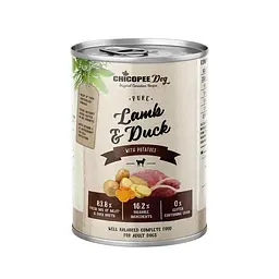 Консерви Chicopee (Чикопі) Dog Adult Pure Lamb & Duck 400 г х 6 шт для собак ягня з качкою