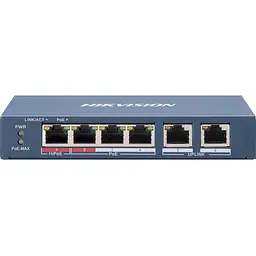 Комутатор Hikvision DS-3E0106HP-E (DS-3E0106HP-E) - мініатюра 3