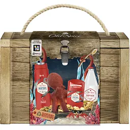 Подарунковий набір для чоловіків Old Spice Deep Sea: твердий дезодорант 50 мл + гель для душу 250 мл + лосьйон після гоління Captain 100 мл - мініатюра 2