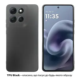 Чохол до мобільного телефона BeCover Silicone Motorola Moto G86 Black (713768) - мініатюра 2