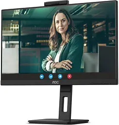 TFT 27 AOC Q27P3CW, QHD, IPS, 75Hz, 2xHDMI, DP, USB-C, RJ-45, USB-hub, webcam, HAS, Pivot, колонки - мініатюра 3