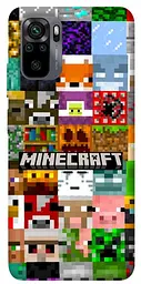 Чохол Demsky Minecraft collage для Xiaomi Redmi Note 10 / Note 10s