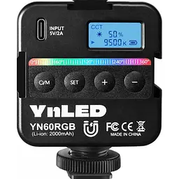 Накамерне світло Yongnuo YN60RGB [90461] - мініатюра 7