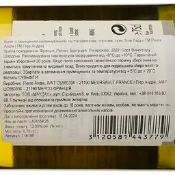 Вино Pierre Andre Ladoix AOP 2022 біле сухе 0.75 л - мініатюра 4