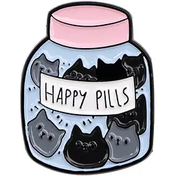 Значок Банка з котиками Happy Cat Bottle 3 см CH P CHP