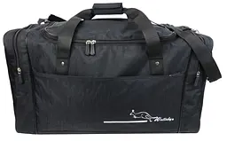 Сумка дорожня середня Wallaby з нейлону 62 л 60×34×27 см Чорна - мініатюра 4