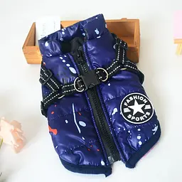 Зимова куртка для собак Derby Fashion Sports D76 Navy Blue - мініатюра 1