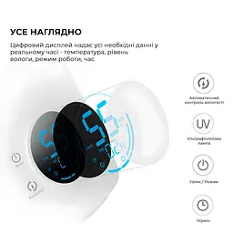 Зволожувач повітря з УФ-лампою Deerma 5L DEM-F628S - мініатюра 2