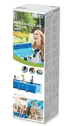 Басейн прямокутний каркасний з фільтрувальним насосом Intex 450 x 220 x 84 см - мініатюра 6