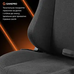 Геймерське крісло GamePro GC775DG Fabric Dark Gray [148906] - мініатюра 15