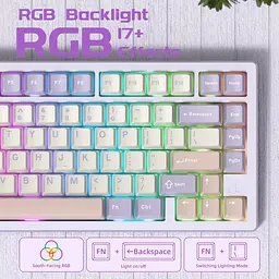 Клавіатура Attack Shark X75 RGB перемикачі Kailh MX сутінково-фіолетова (AS-6972792471464-TP-UA) [166745] - мініатюра 9