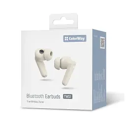Навушники ColorWay Slim TWS-1 Earbuds Long Life Beige (CW-TWS1BE) - мініатюра 12