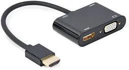 Перехідник Cablexpert HDMI на HDMI/VGA A-HDMIM-HDMIFVGAF-01 (A-HDMIM-HDMIFVGAF-01)